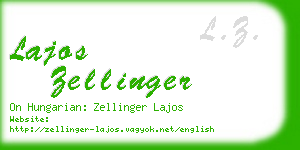 lajos zellinger business card